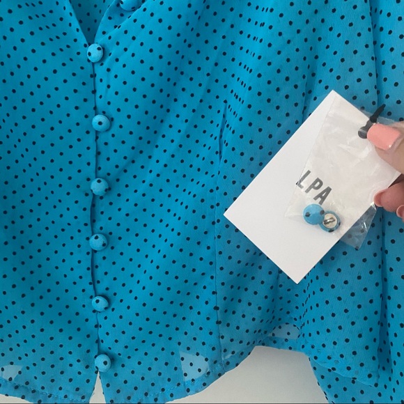 LPA Salma Top - Cerulean Blue - Small - Picture 9 of 14